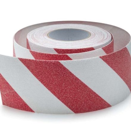 Self-adhesive non-slip tape 100 mm x 18 m white-red