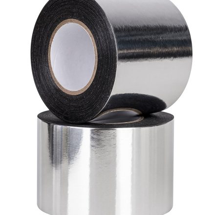 Silver metallic aluminium tape 48 mm x 50 m, gilza 1 inch