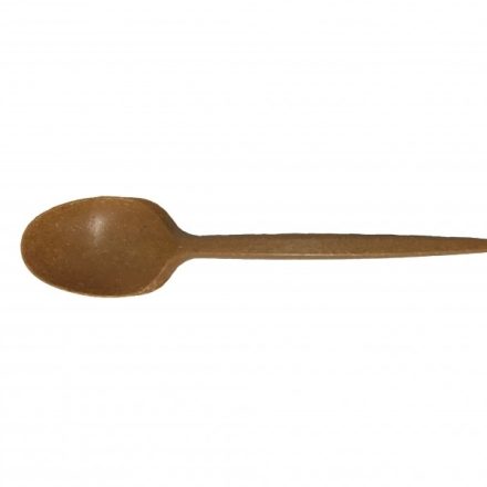 Spoons of wood fibres, brown 17 cm, 80 pcs