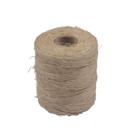 Decorative sisal cord 2 mm 69 m 250 g natural brown