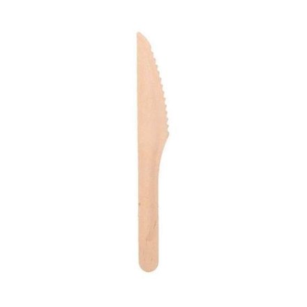 Wooden disposable knives 16 cm, 100 pcs