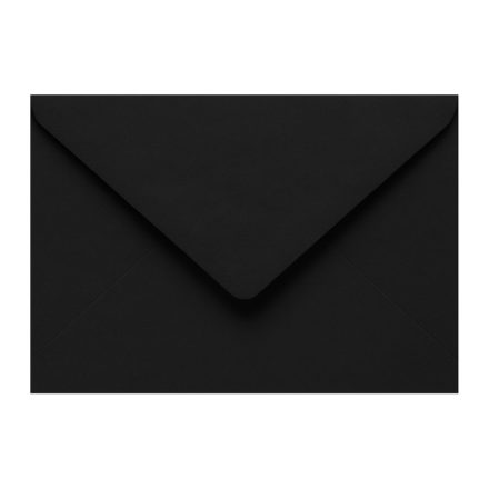 Paper decorative envelopes B6 black 120g 50 pieces, wet closure