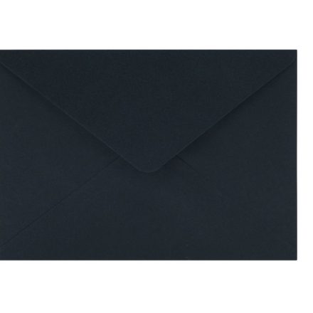 Boxes for C6 invitations, black, decorative paper 120 g/m2, 50 pcs