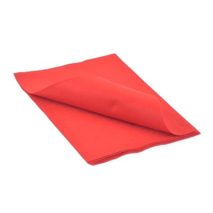 Red decorative felt 200 x 300 mm for handicrafts 5 sheets