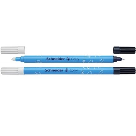 Ink eraser with finescript Schneider for blue pen