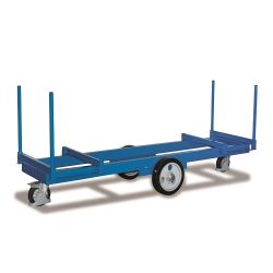 Transport trolley for long materials SW-2500 with pubics, 2000 kg