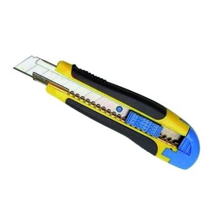Wallpaper scissor 18 mm universal rubberized with broken blade 76183