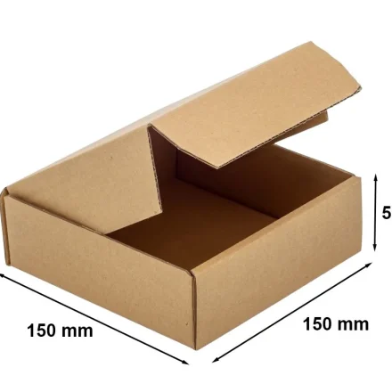 Cardboard box F426 150x150x50mm brown fashion box