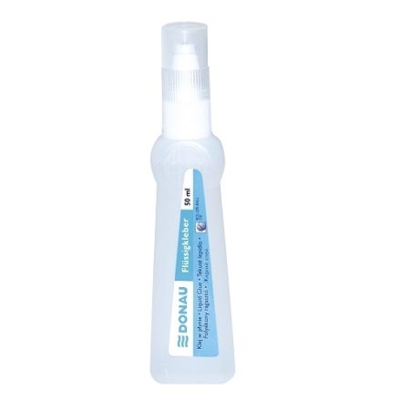 Colourless office glue in the liquid Donau Roller 50 ml with metal tip
