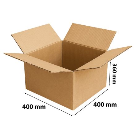 Cardboard 400x400x360 mm brown cardboard box 3-layer