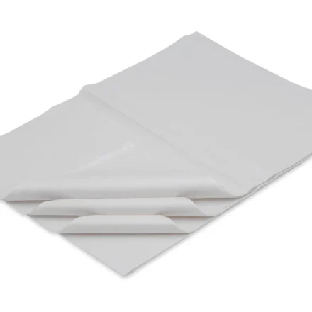 White smooth ornament paper 50x70 cm for gifts, 100 sheets