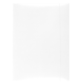 A4 rubber briefcase white cardboard varnished for documents