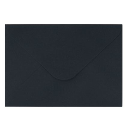 Decorative paper envelopes for C5 invitations black 120g, 50 pcs