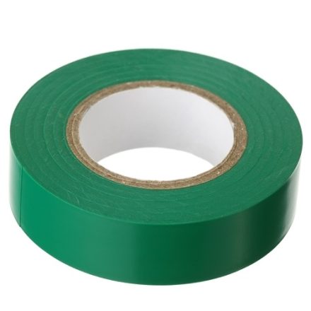 Electrical insulating tape PVC green 19mm x 20m for cables