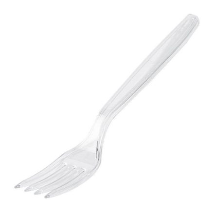Forks for disposable transparent plastic, 50 pcs for catering