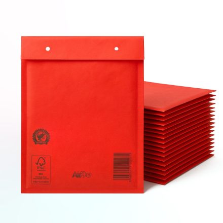 Bubble envelopes D14 Red - 100pc
