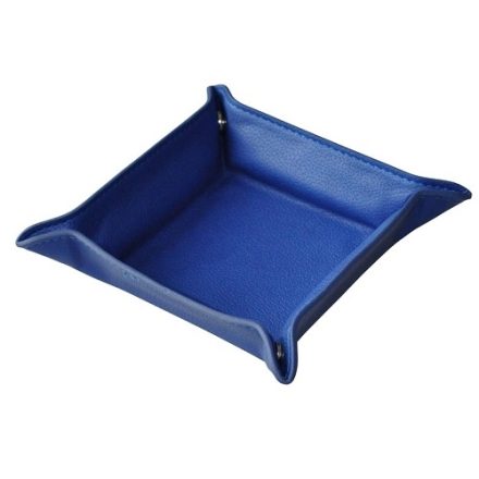 Desk tray Alessio Emilia with green blue leather 105x40x105 mm