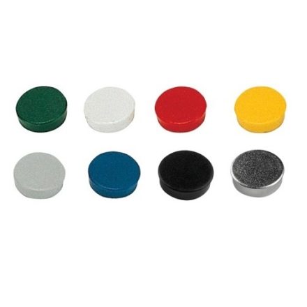 Circular magnets for magnetic arrays 20 mm 10 szt mix colors