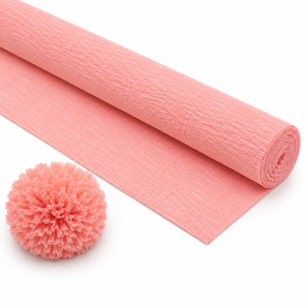 Italian crepe 180g Pink Jasna 50cm/250cm Decorative Cartotecnica Rossi