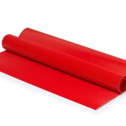 Corrugated ornamented cardboard red B2 50x70 cm sheet 270 g/m2