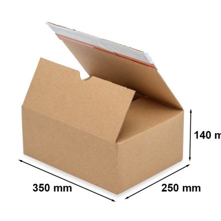 Cardboard e-commerce, brown box 350x250x140 mm F703