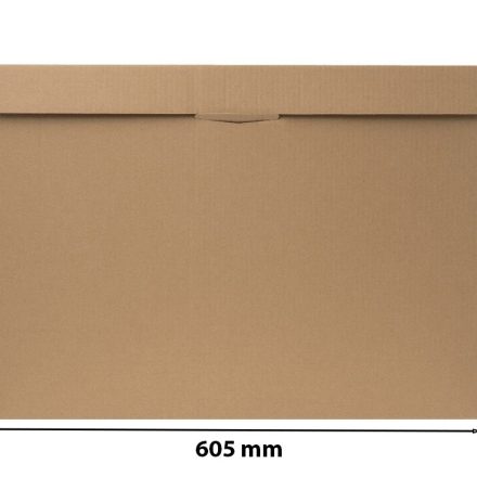 Flat carton 605x430x15 mm, self-locking A2 folder