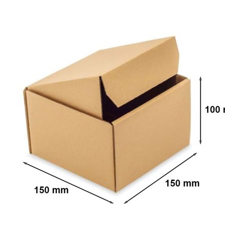 Cardboard box F426 fashion box 150x150x100mm brown