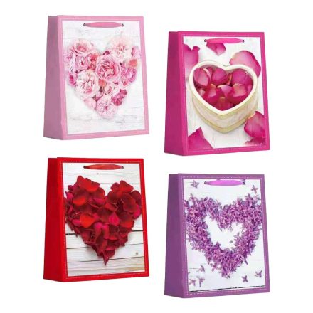 Lux A5 gift bags 18x8x24 cm heart pattern TK-22001 12 pcs