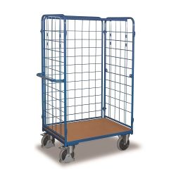 High storage trolley for parcels 3 mesh walls SW-500.306 400 kg