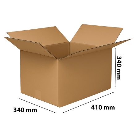 Shipment flap carton 410x340x340 mm InPost size C brown
