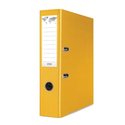 Segregator A4 75 mm yellow BASIC-S PP with rail lever mechanism
