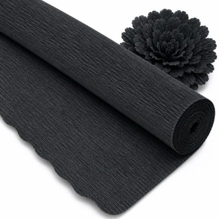 Italian crepe 180gr Black 50cm/250cm Decorative Decoration Paper