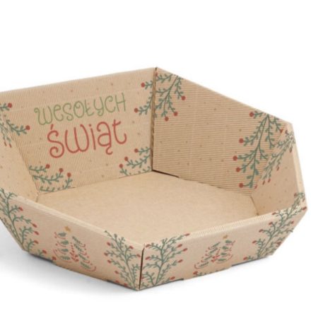 Christmas Tray Merry Christmas 305x260x130 gift basket 10 pcs