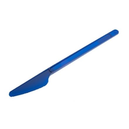 Blue disposable catering knives 16,5 cm 2,20 g, 20 pcs