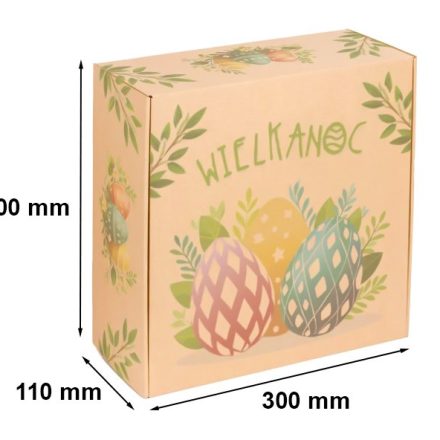Cardboard cutout Easter Eggs 300x300x110 mm fashion box