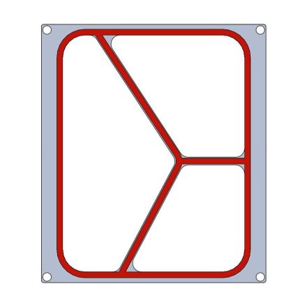 Conveyor cutter RK 1900 for triangular trays and containers