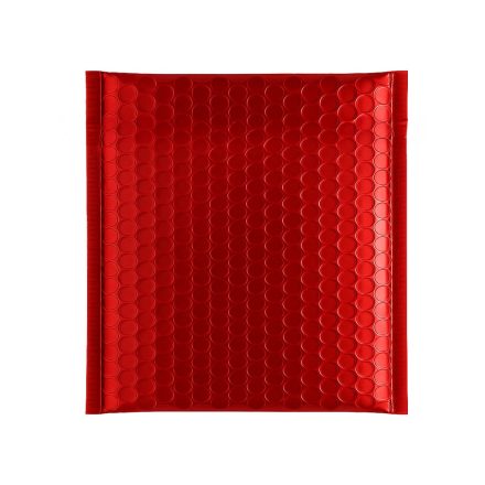 Metallic bubble envelopes CD 165x165 mm red 1 pc