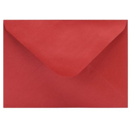 Red C6 decorative envelopes for invitations 114x162 mm 120g 50 pcs