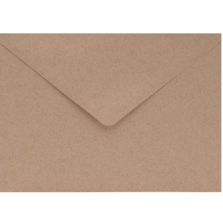 Green recycled C5 paper envelopes, brown 120g, 50 pcs