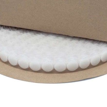 Self-adhesive castors 13mm white 1500 pc hook and loop