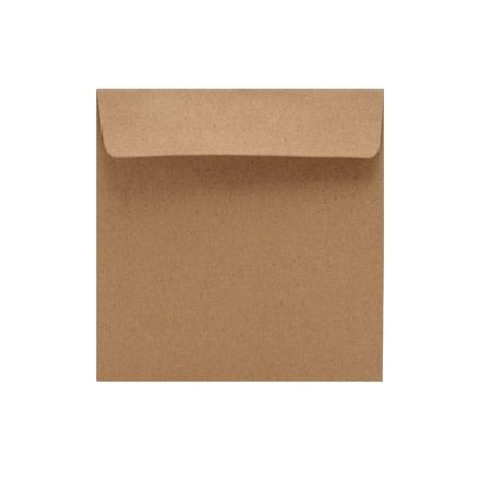 K4 square decorative envelopes HK brown 120g 50 pcs 165x165 mm