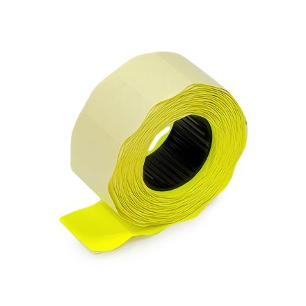 Uni-row methamphetamine labels 26x12 yellow wave 900 pcs on roller