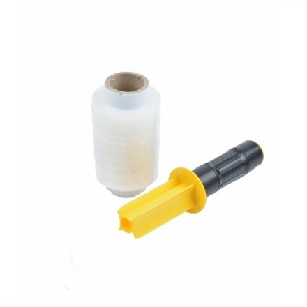 Stretch film minirap transparent 10 cm 23 um 0,30 kg fi38 + Developer