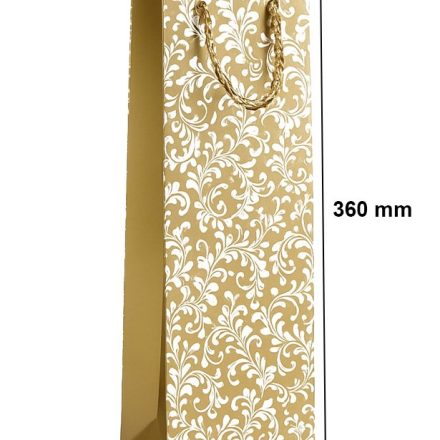Paper gift bag for gold wine 125x85x360 with handle