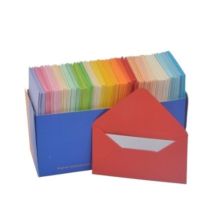 Card envelopes 58x102 mm mix of colors 200 pcs without glue 80 g