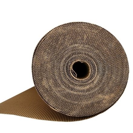 Double layer wavy cardboard in roller 100 cm x 50 m wave B 200 g/m2