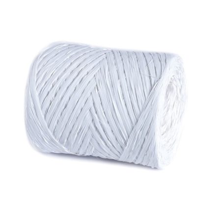 White synthetic reef 1 cm x 200 m, floral ribbon to