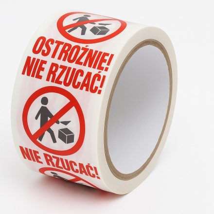 Warning packaging tape with TROUBLE print NIE DECLARE 48mm/66m