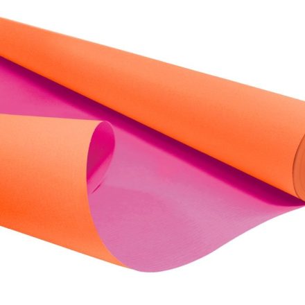 Packaging ornament paper KRAFT DUO Orange-Pink 69cm/25m