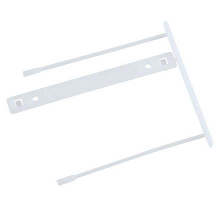 Backup clip plastic white for files and documents 100 pcs